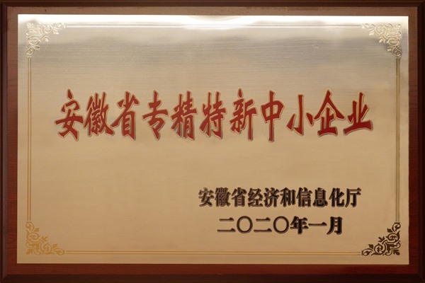 安徽省专精特新中小企业